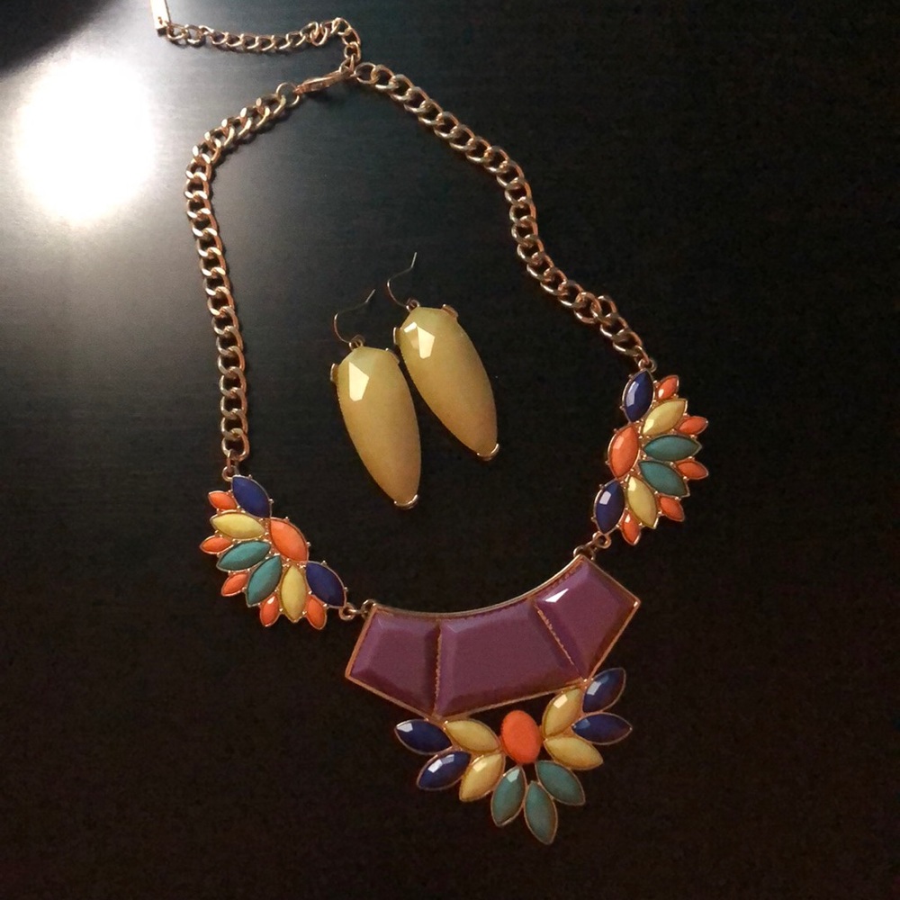 Statement Necklace & Earrings